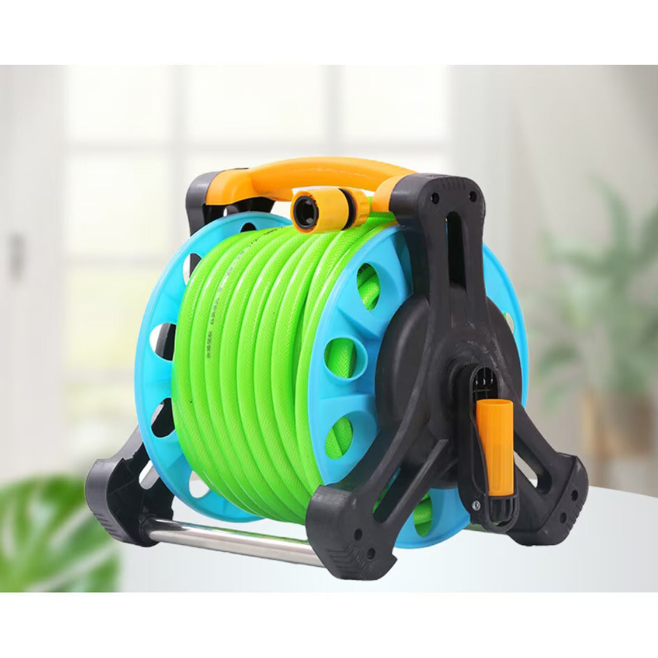 Furtun de gradina Verde, pe tambur AT PERFORMANCE®, 20m, Inclusiv duza si cuplaj